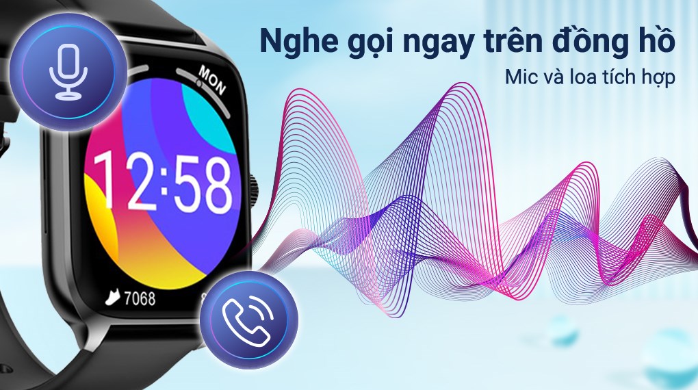 Đồng hồ thông minh Zwatch Z6 44mm Đen