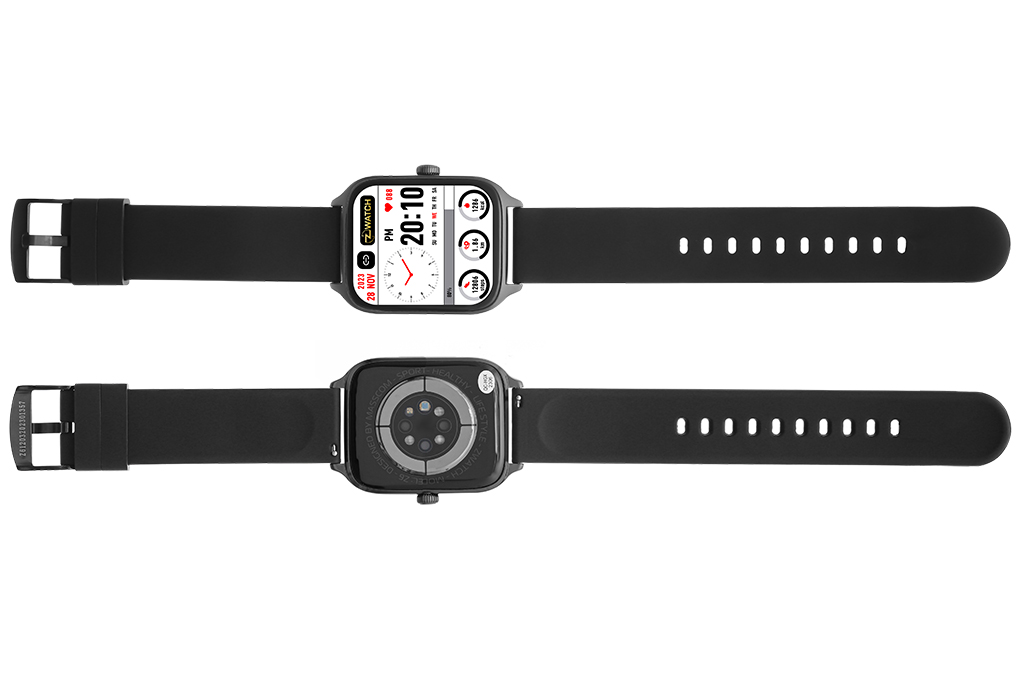 Đồng hồ thông minh Zwatch Z6 44mm Đen Màu Đen