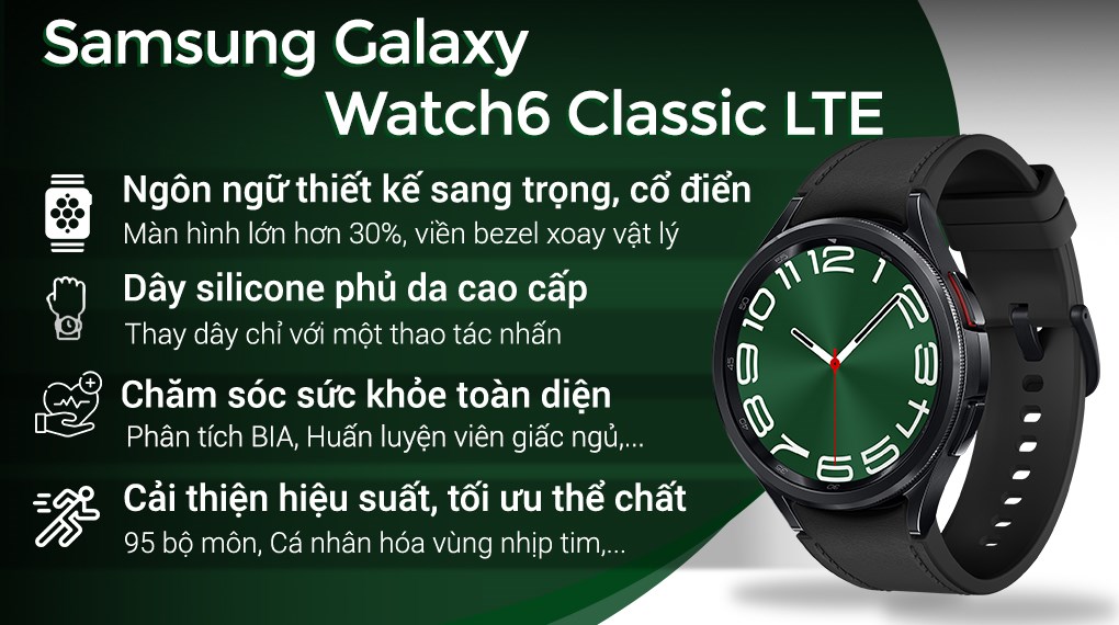 Đồng hồ thông minh Samsung Galaxy Watch6 Classic LTE 47mm
