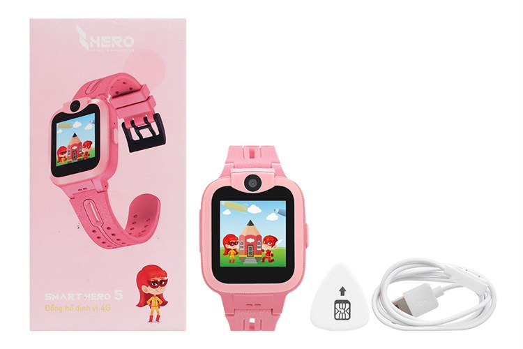 Đồng hồ định vị trẻ em Masstel Smart Hero 5 Màu Hồng