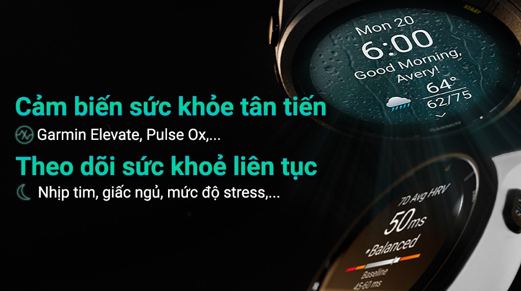 Garmin Forerunner 265S 41.7mm dây silicone