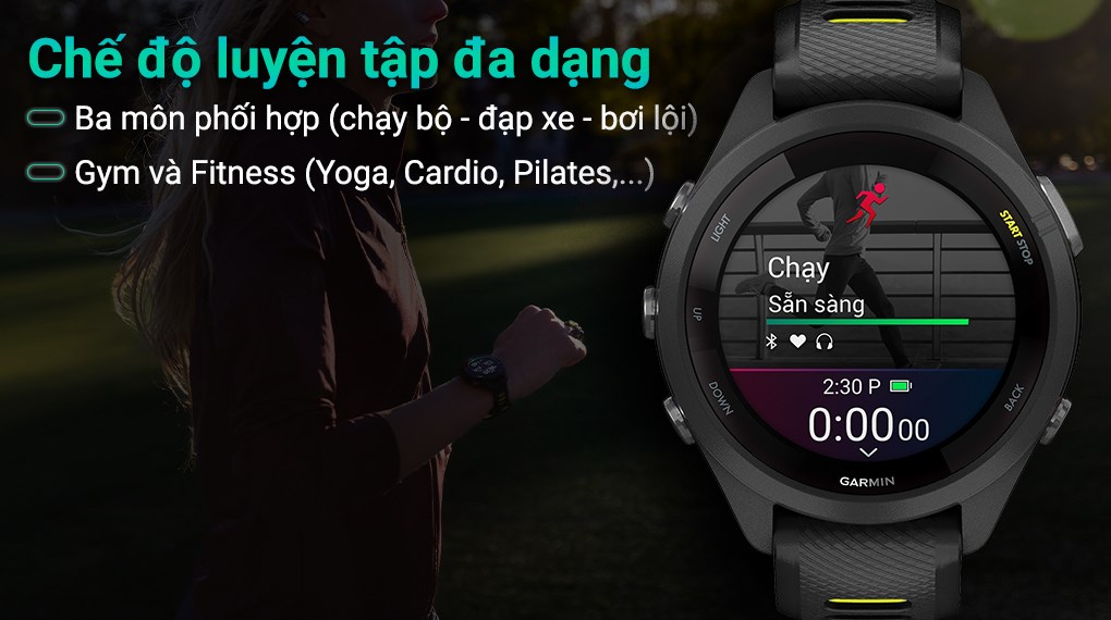 Garmin Forerunner 265S 41.7mm dây silicone