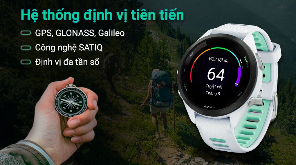 Garmin Forerunner 265S 41.7mm dây silicone