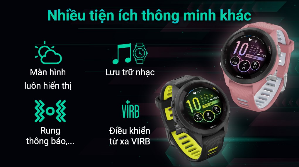 Garmin Forerunner 265S 41.7mm dây silicone