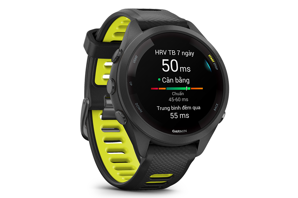 Garmin Forerunner 265S 41.7mm dây silicone Màu Đen