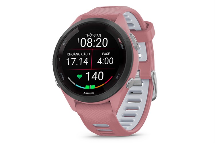 Garmin Forerunner 265S 41.7mm dây silicone Màu Hồng