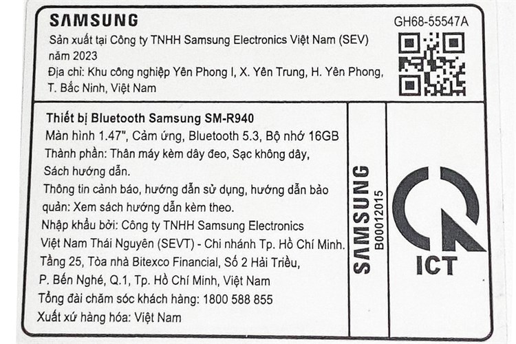 Đồng hồ thông minh Samsung Galaxy Watch6 44mm Màu Đen