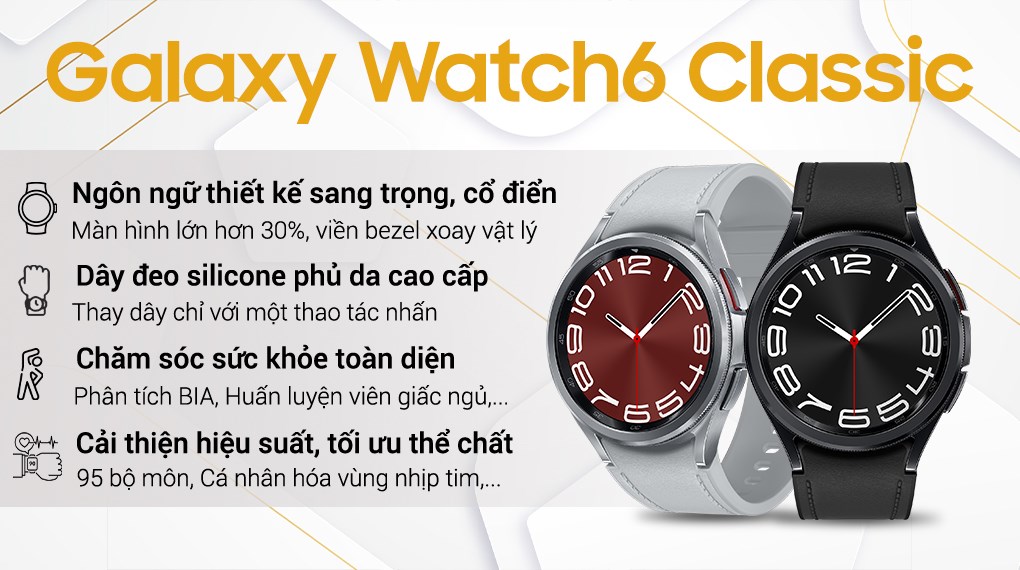 Đồng hồ thông minh Samsung Galaxy Watch6 Classic 47mm