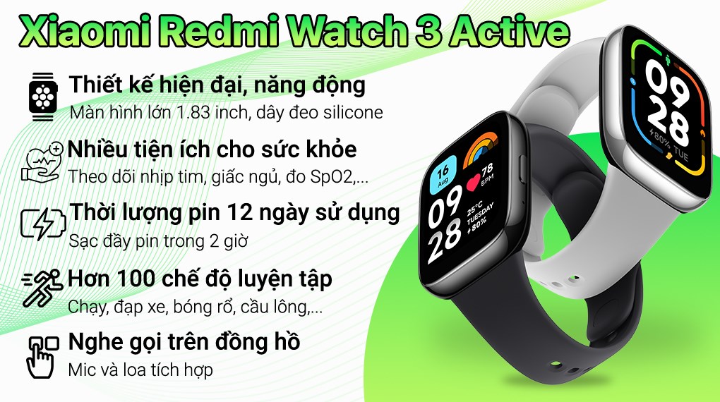 Đồng hồ thông minh Xiaomi Redmi Watch 3 Active 46mm