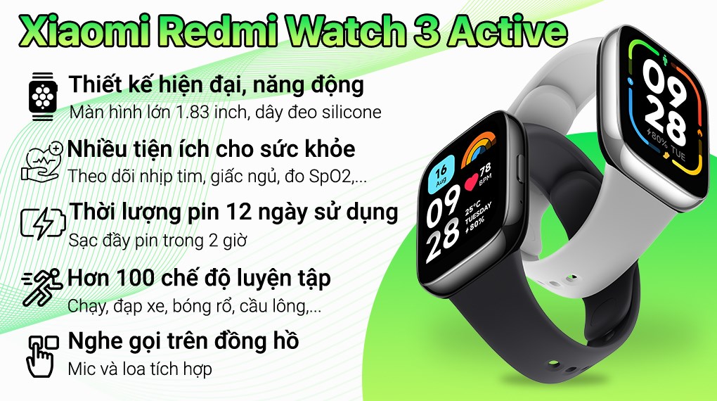 Đồng hồ thông minh Xiaomi chính hãng, giá tốt - Giảm đến 50%