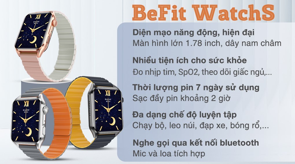 Đồng hồ thông minh BeFit WatchS 45mm