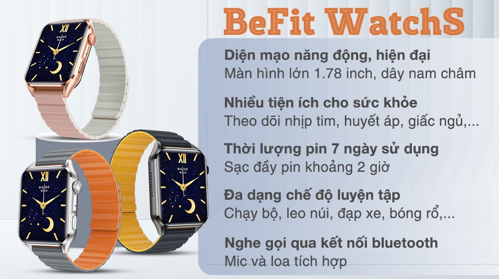 Đồng hồ thông minh BeFit WatchS 45mm