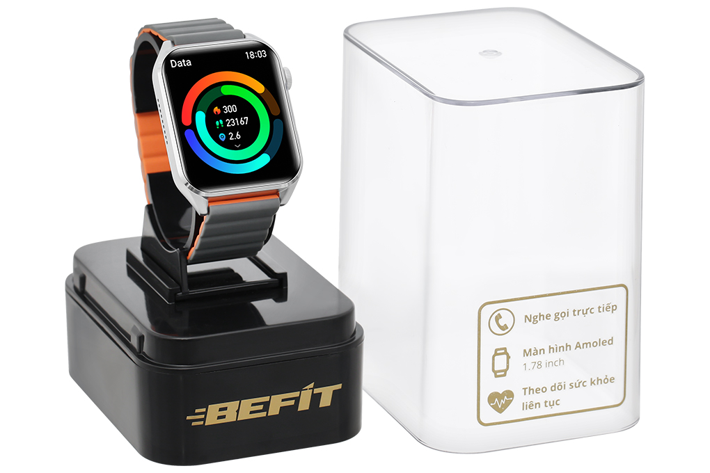 Đồng hồ thông minh BeFit WatchS 45mm Màu Xám