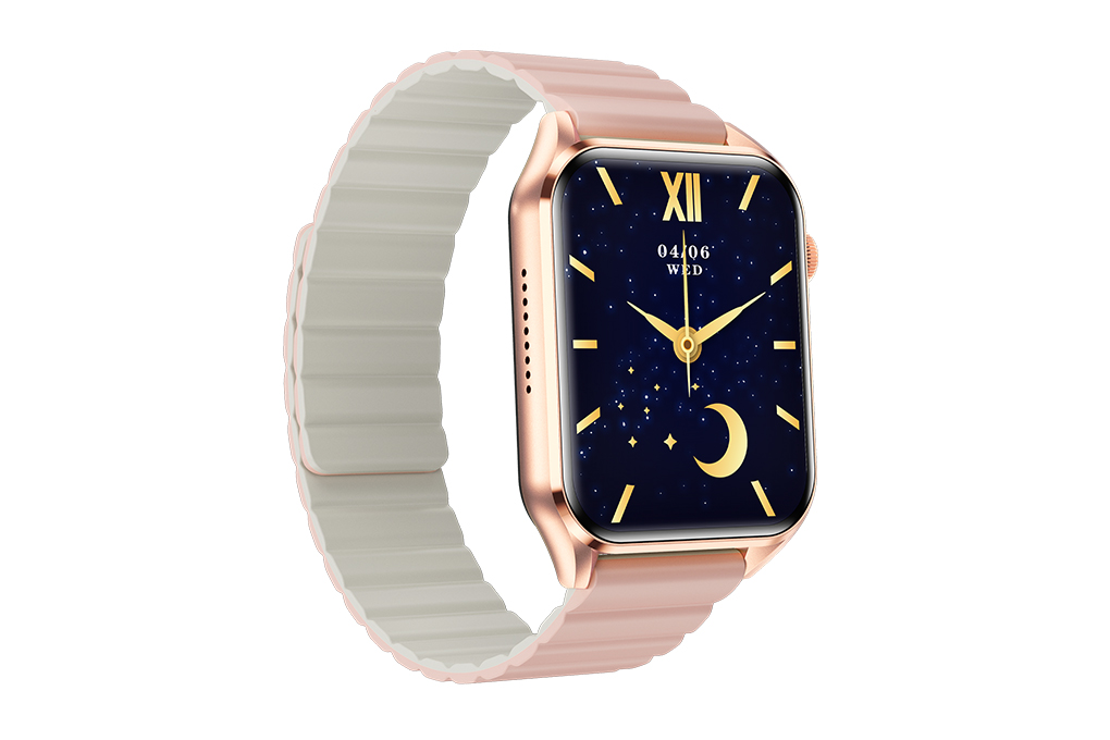 Đồng hồ thông minh BeFit WatchS 45mm Màu Trắng - Hồng