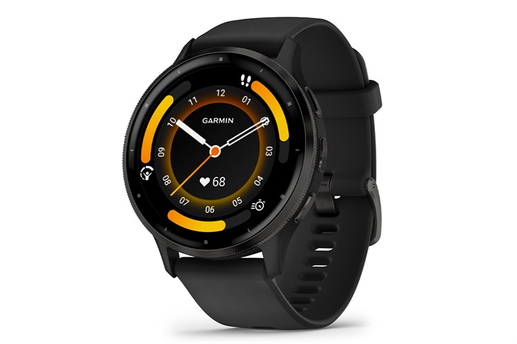 Garmin Venu 3 45mm dây silicone Màu Đen