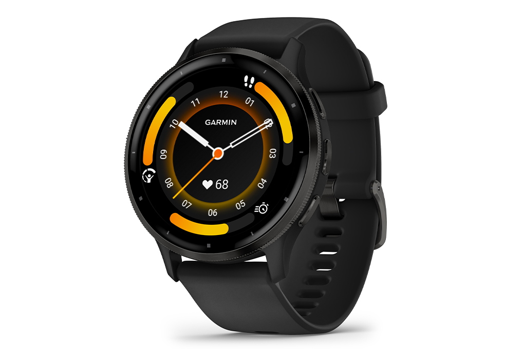 Garmin Venu 3 45mm dây silicone Màu Đen