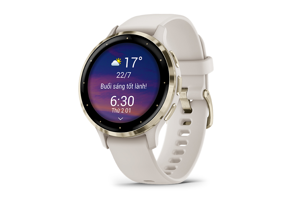 Garmin Venu 3S 41mm dây silicone Màu Trắng