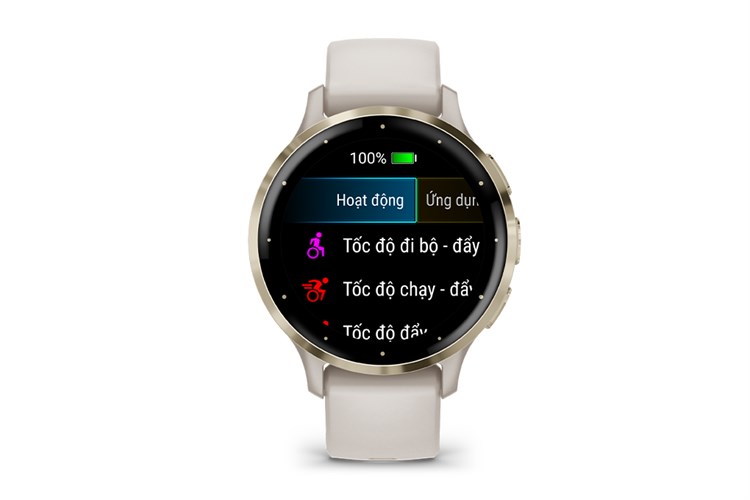 Garmin Venu 3S 41mm dây silicone Màu Trắng