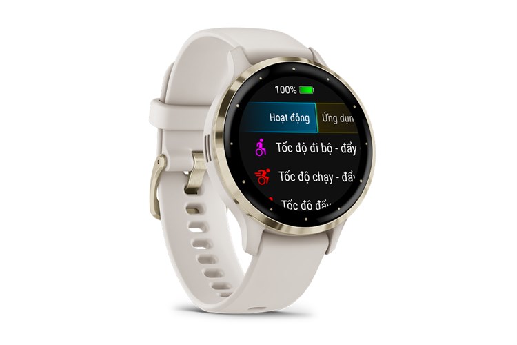 Garmin Venu 3S 41mm dây silicone Màu Trắng