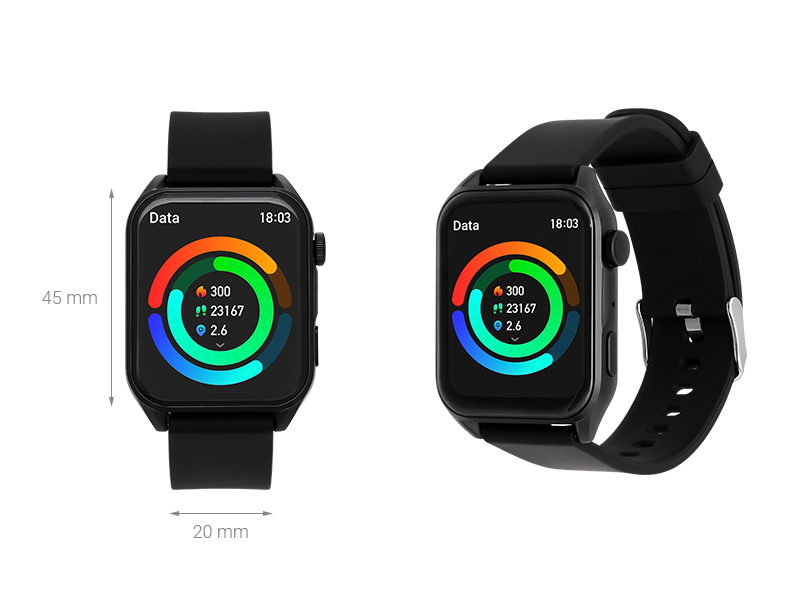 Đồng hồ thông minh BeFit WatchS 45mm dây silicone