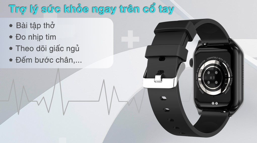 Đồng hồ thông minh BeFit WatchS 45mm dây silicone