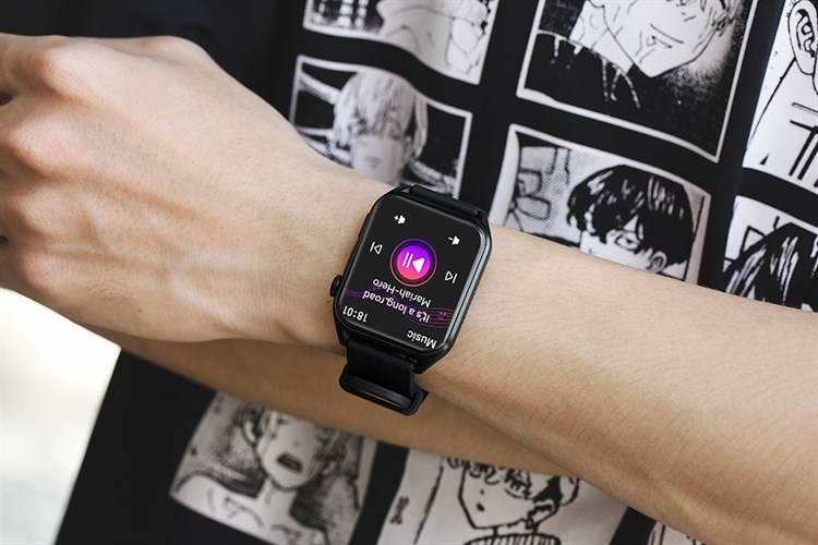Đồng hồ thông minh BeFit WatchS 45mm dây silicone Màu Đen