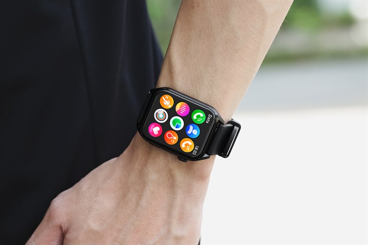 Đồng hồ thông minh BeFit WatchS 45mm dây silicone Màu Đen