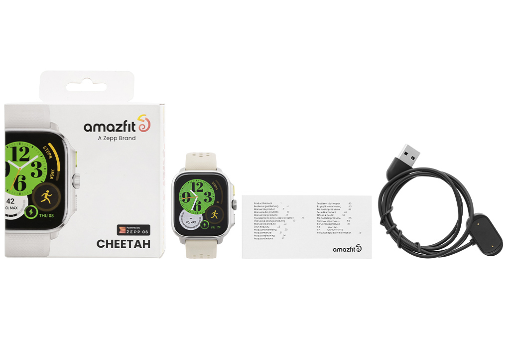Amazfit Cheetah Square 44mm dây silicone Màu Xám