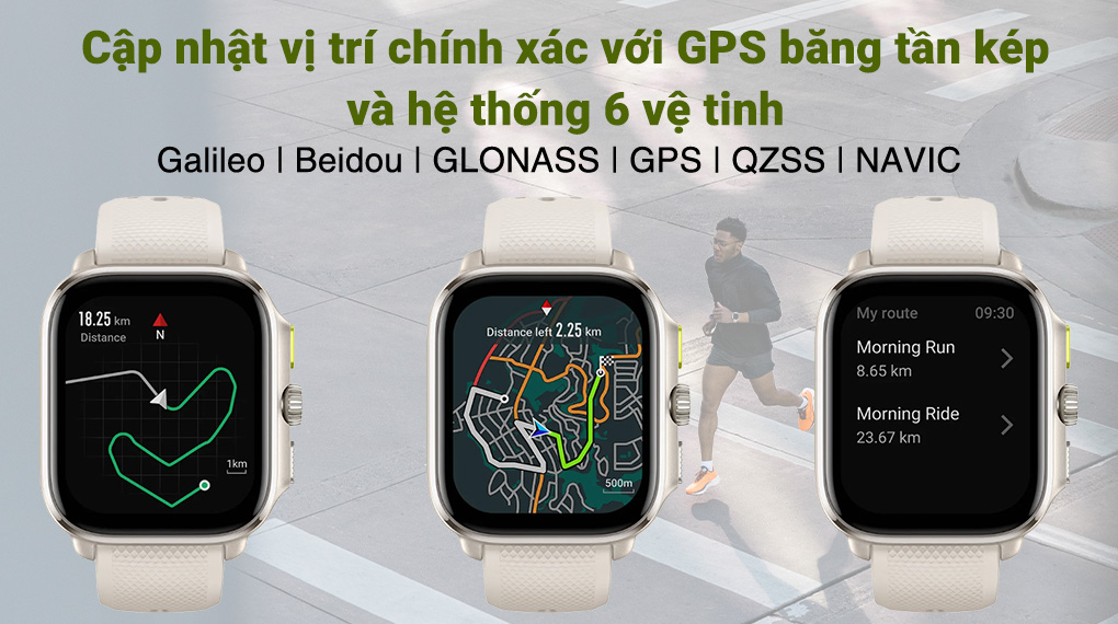 Amazfit Cheetah Square 44mm - Định vị chuyên nghiệp