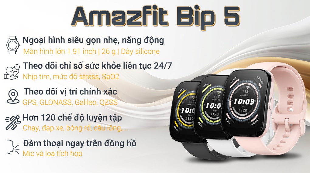 Đồng hồ thông minh Amazfit Bip 5 44mm