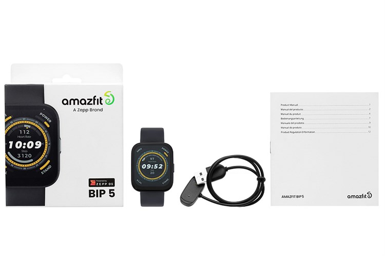 Đồng hồ thông minh Amazfit Bip 5 44mm Màu Đen