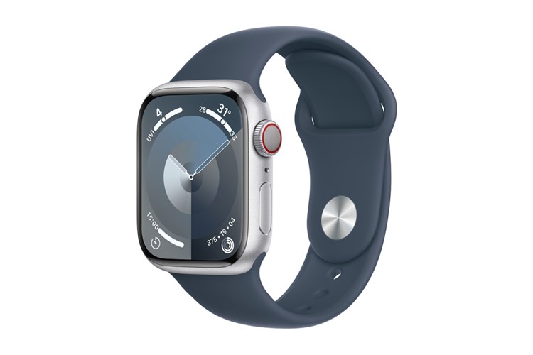 Đồng hồ thông minh Apple Watch Series 9 GPS + Cellular 41mm viền nhôm dây thể thao Màu Bạc