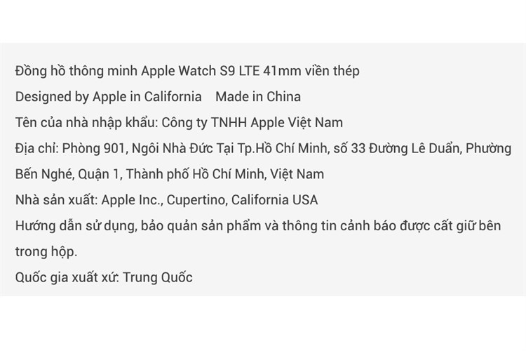 Đồng hồ thông minh Apple Watch Series 9 GPS + Cellular 41mm viền thép dây thể thao Màu Vàng