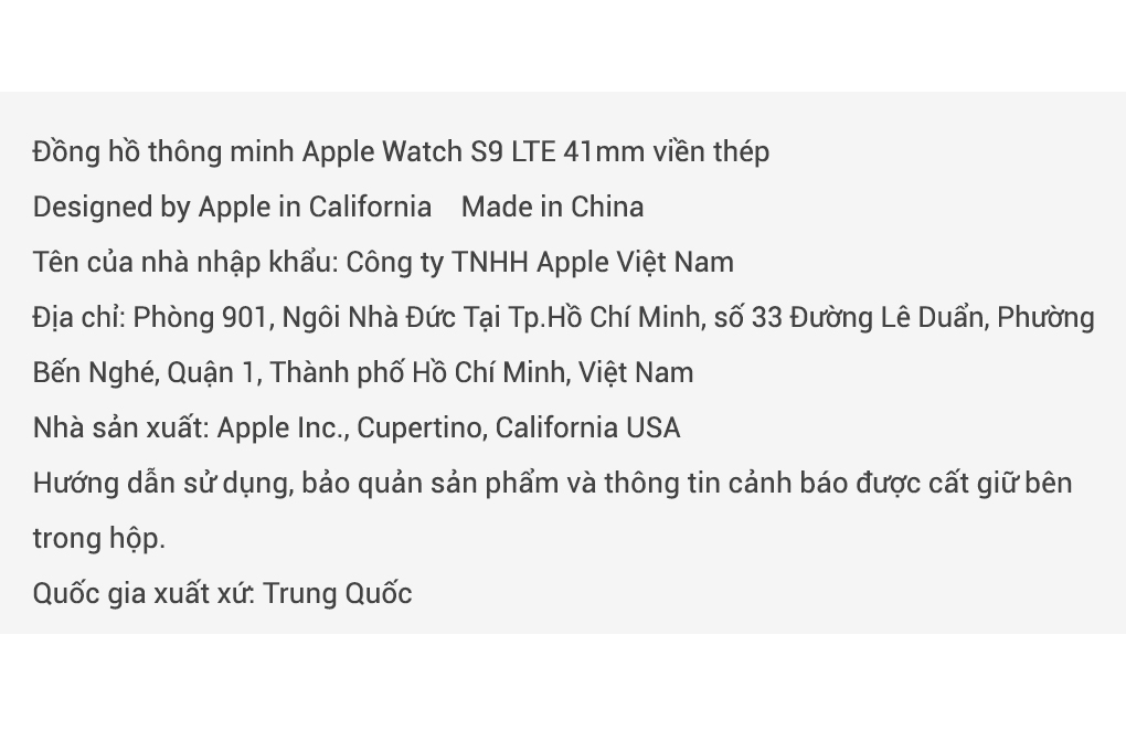 Đồng hồ thông minh Apple Watch Series 9 GPS + Cellular 41mm viền thép dây thể thao Màu Vàng