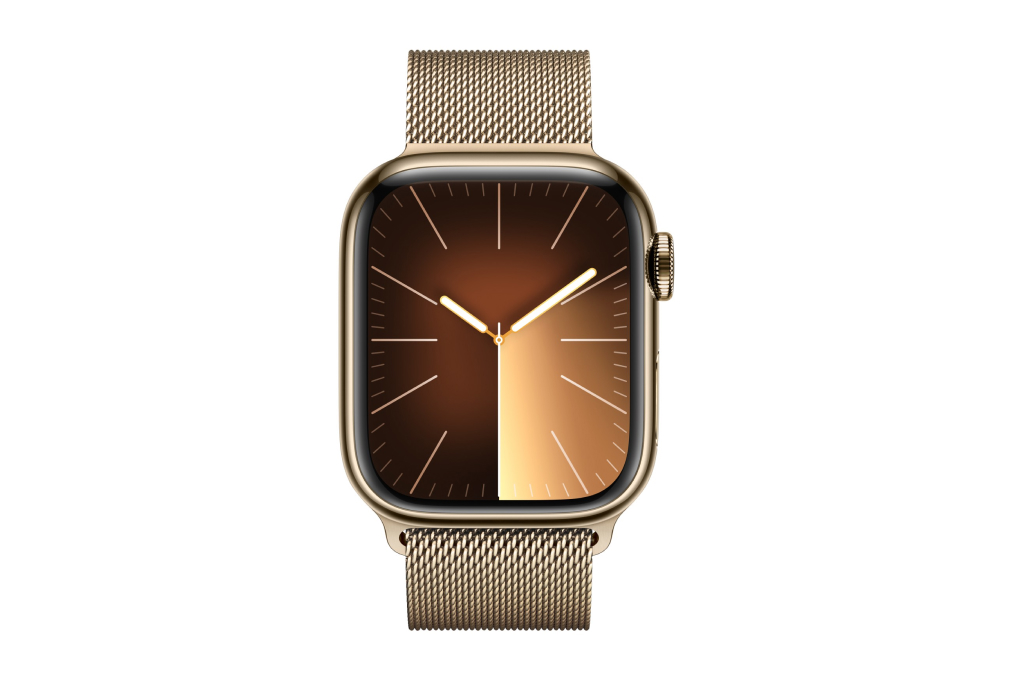 Đồng hồ thông minh Apple Watch Series 9 GPS + Cellular 41mm viền thép dây thép Màu Vàng