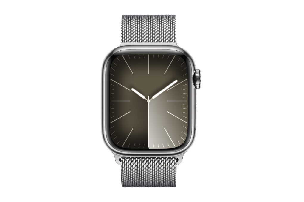 Đồng hồ thông minh Apple Watch Series 9 GPS + Cellular 45mm viền thép dây thép Màu Bạc