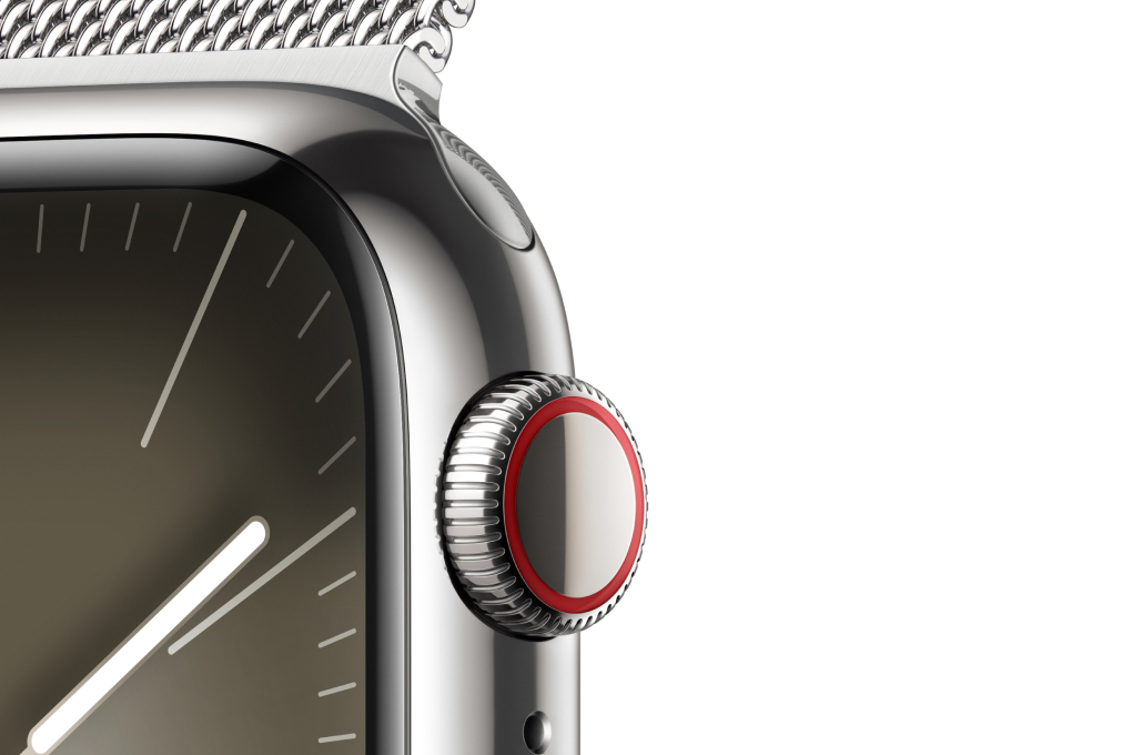 Đồng hồ thông minh Apple Watch Series 9 GPS + Cellular 45mm viền thép dây thép Màu Bạc