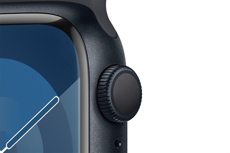 Đồng hồ thông minh Apple Watch Series 9 GPS 41mm viền nhôm dây thể thao Màu Xanh đen đậm