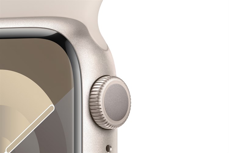 Đồng hồ thông minh Apple Watch Series 9 GPS 45mm viền nhôm dây thể thao Màu Trắng Starlight