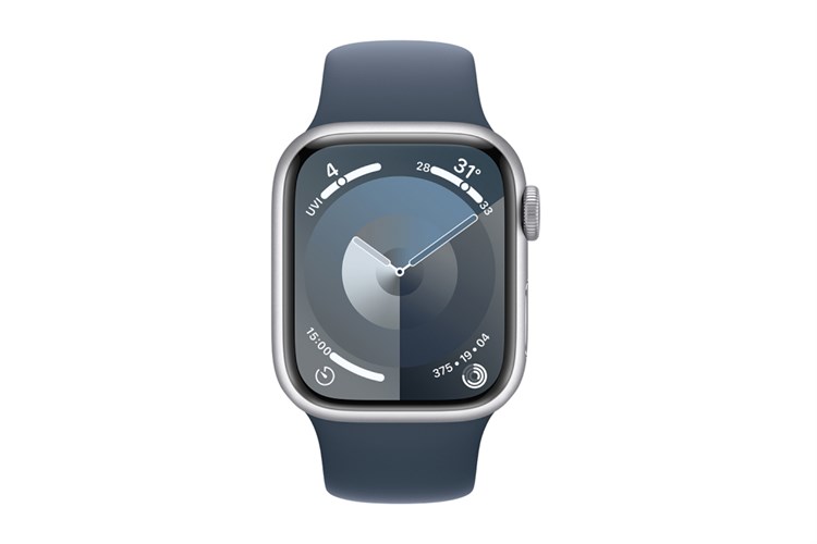 Đồng hồ thông minh Apple Watch Series 9 GPS 45mm viền nhôm dây thể thao Màu Bạc