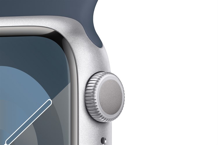 Đồng hồ thông minh Apple Watch Series 9 GPS 45mm viền nhôm dây thể thao Màu Bạc
