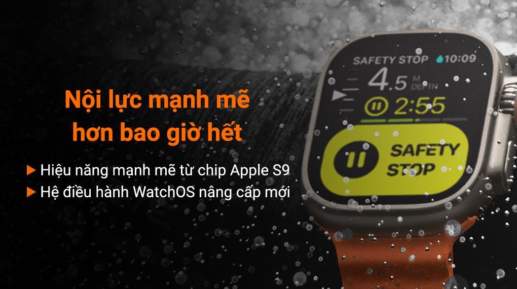 Apple Watch Ultra 2 LTE 49mm viền Titanium dây Ocean - Nội lực mạnh mẽ