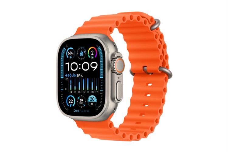 Apple Watch Ultra 2 GPS + Cellular 49mm viền Titanium dây Ocean Màu Cam