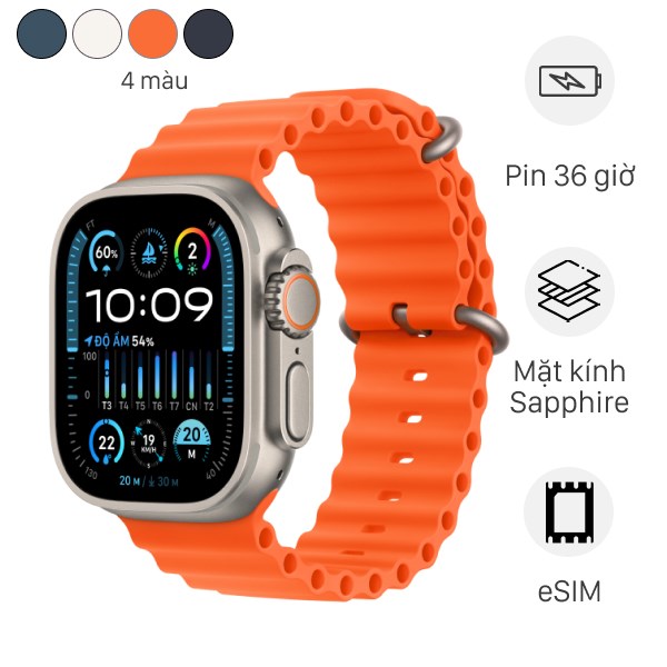 Apple Watch Ultra 2 GPS   Cellular 49mm viền Titanium dây Ocean