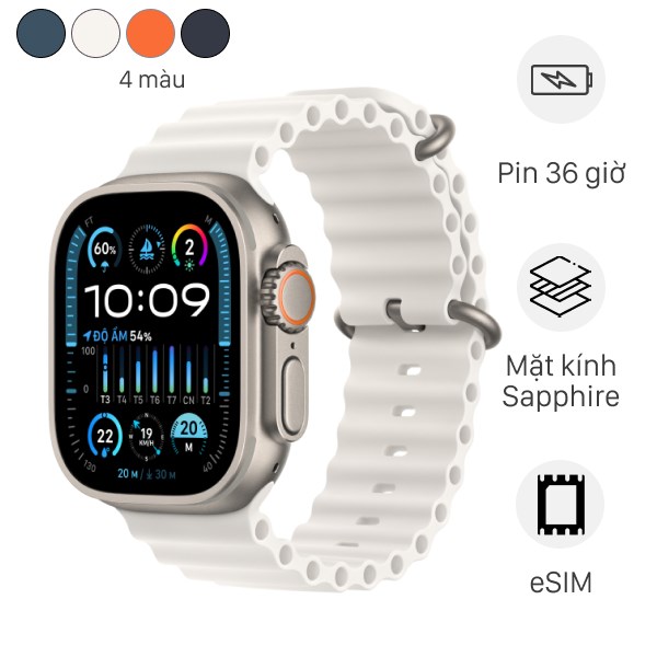 Apple Watch Ultra 2 GPS   Cellular 49mm viền Titanium dây Ocean