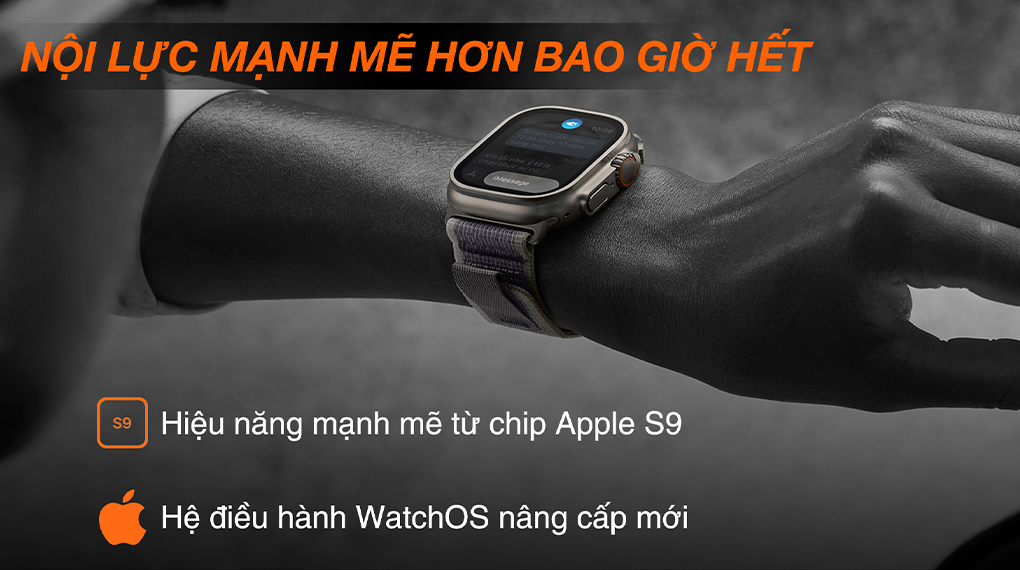 Apple Watch Ultra 2 LTE 49mm viền Titanium dây Alpine size M - Chip S9 và WatchOS 10