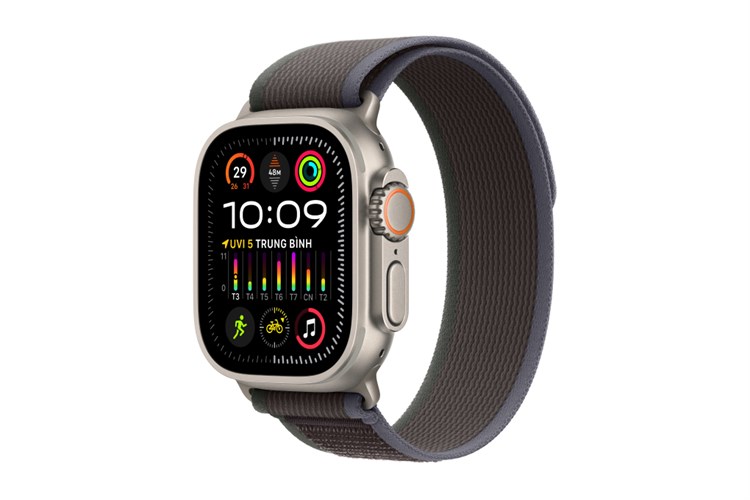 Đồng hồ thông minh Apple Watch Ultra 2 GPS + Cellular 49mm viền Titanium dây Trail Màu Titan tự nhiên