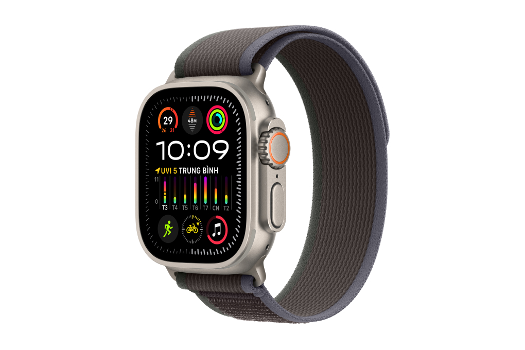 Đồng hồ thông minh Apple Watch Ultra 2 GPS + Cellular 49mm viền Titanium dây Trail Màu Đen
