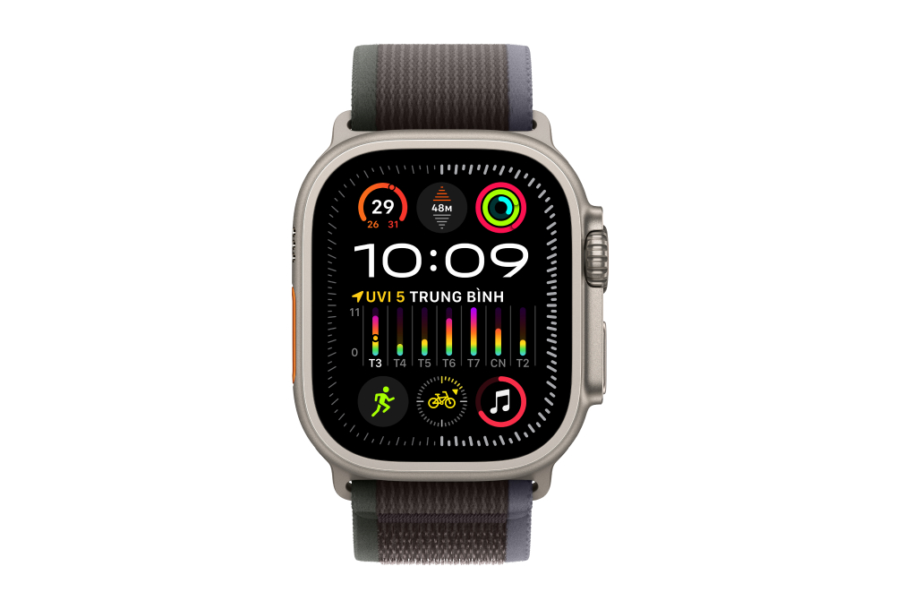 Đồng hồ thông minh Apple Watch Ultra 2 GPS + Cellular 49mm viền Titanium dây Trail Màu Đen