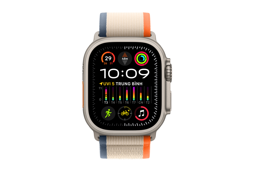 Đồng hồ thông minh Apple Watch Ultra 2 GPS + Cellular 49mm viền Titanium dây Trail Màu Màu be